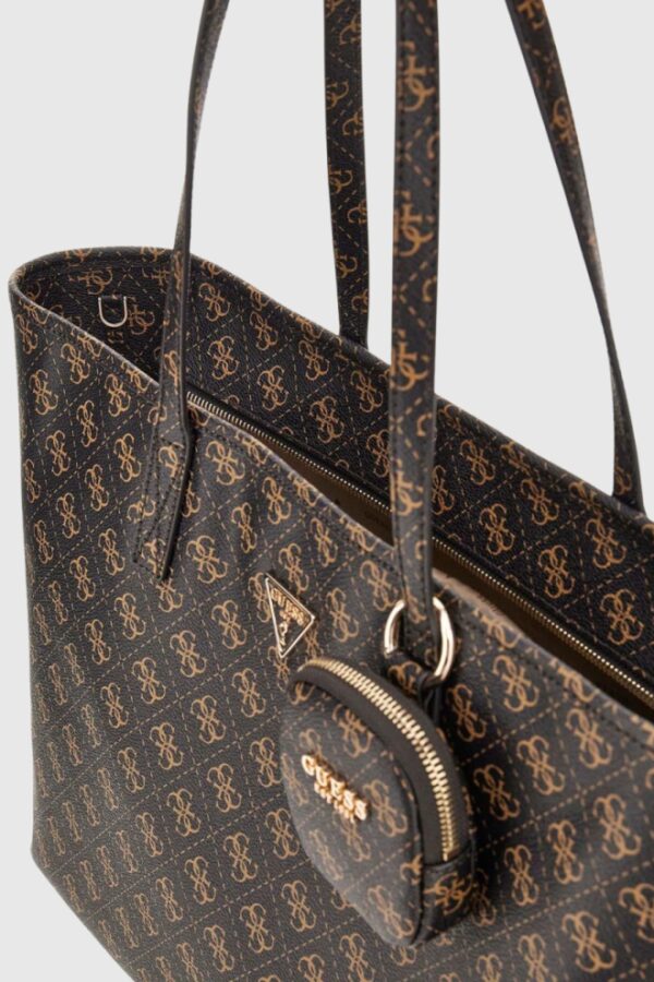 GUESS Brązowa shopperka damska Power Play