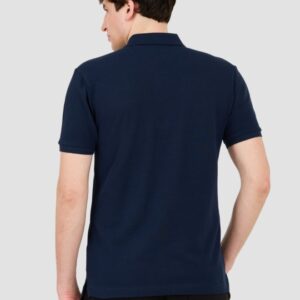 LA MARTINA Granatowe męskie polo z małym logo