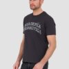 AERONAUTICA MILITARE Grafitowy bawełniany męski t-shirt M.C