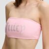 JUICY COUTURE Różowy strój kąpielowy Bandeau Bikini Set