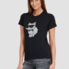 KARL LAGERFELD Czarny damski t-shirt Ikonik 2.0