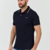 GUESS Granatowe męskie polo Lyle