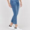7 FOR ALL MANKIND Jasnoniebieskie jeansy damskie HW Slim Kick