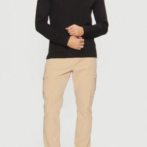 9ee9672afb514f072c20d8b1b263ad7faecfdec5 AERONAUTICA MILITARE Czarny męski longsleeve With Patches