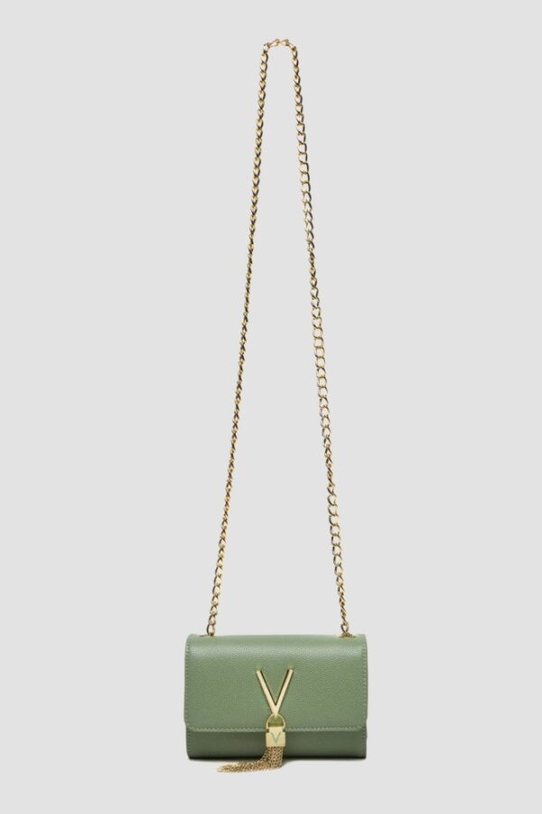 VALENTINO Mała zielona kopertówka Divina Pochette