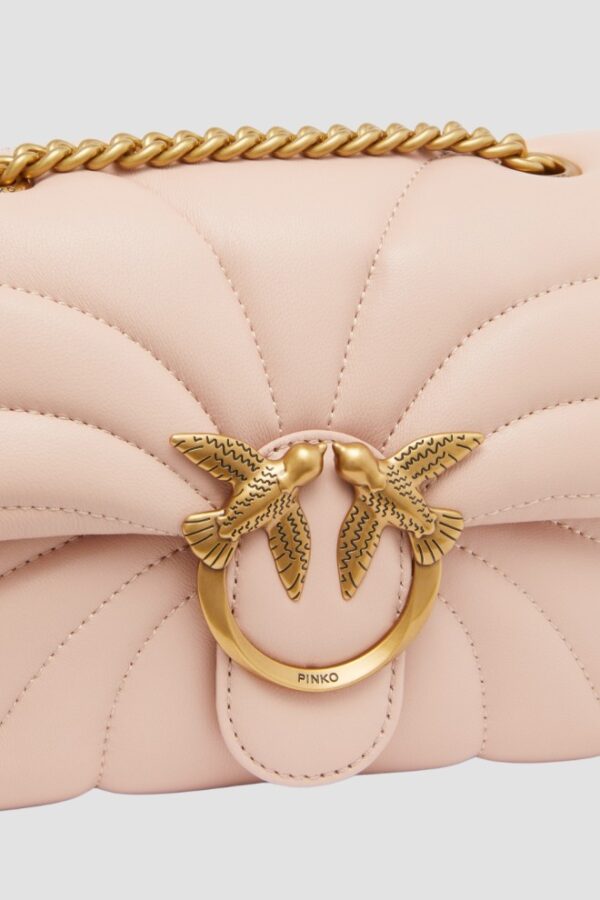 PINKO Różowa kopertówka Love Puff Mini CL AW
