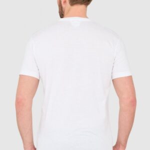 DSQUARED2 Biały t-shirt męski z dużym logo icon