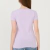 GUESS Lawendowy damski t-shirt Sangallo Tee