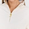 JUICY COUTURE Damska beżowa bluza Pete Pullover Gold