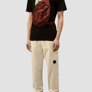 C.P. COMPANY Czarny męski t-shirt