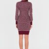GUESS Bordowa damska sukienka