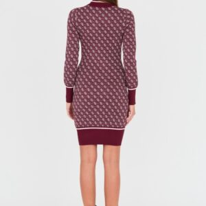 a0fce8eb78e1f9e1e0a26b23d20480f363ad06b1 GUESS Bordowa damska sukienka