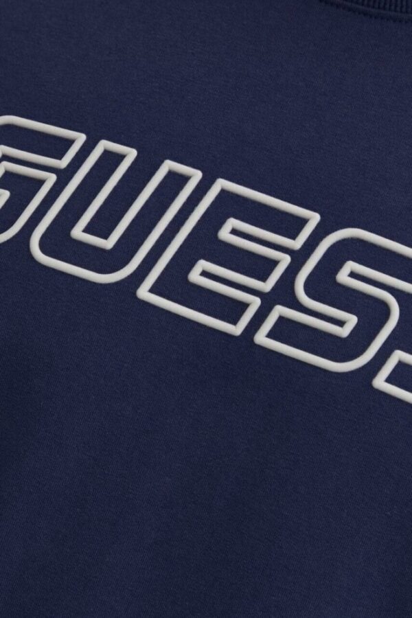 GUESS Granatowa męska bluza z lampasami Arlo Cn