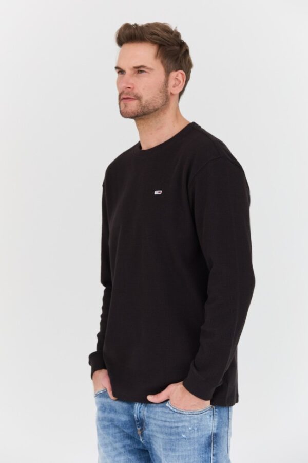 TOMMY JEANS Czarny męski sweter