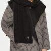 a24c904daea788483176ae2ac79bf4051f19eae4 KARL LAGERFELD Czarny damski szalik Knit Scarf