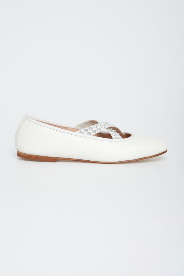 Baleriny damskie skórzane CESARE CASADEI