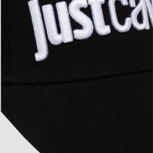 a310b661f7ffc3401e5e80ffba5e631e6470c216 JUST CAVALLI Czarna czapka Logo Embroidery 3d Up