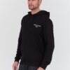 TOMMY JEANS Czarna męska bluza z kapturem