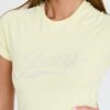 JUICY COUTURE Cytrynowy damski t-shirt Retroshrunken Tee