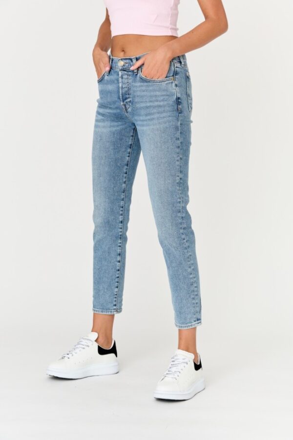 7 FOR ALL MANKIND Niebieskie damskie jeansy JOSEFINA LUXE VINTAGE SELFMADE