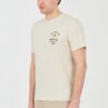 AERONAUTICA MILITARE Beżowy bawełniany męski t-shirt Short Sleeve