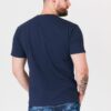 TOMMY JEANS Granatowy t-shirt męski z wyszywanym logo