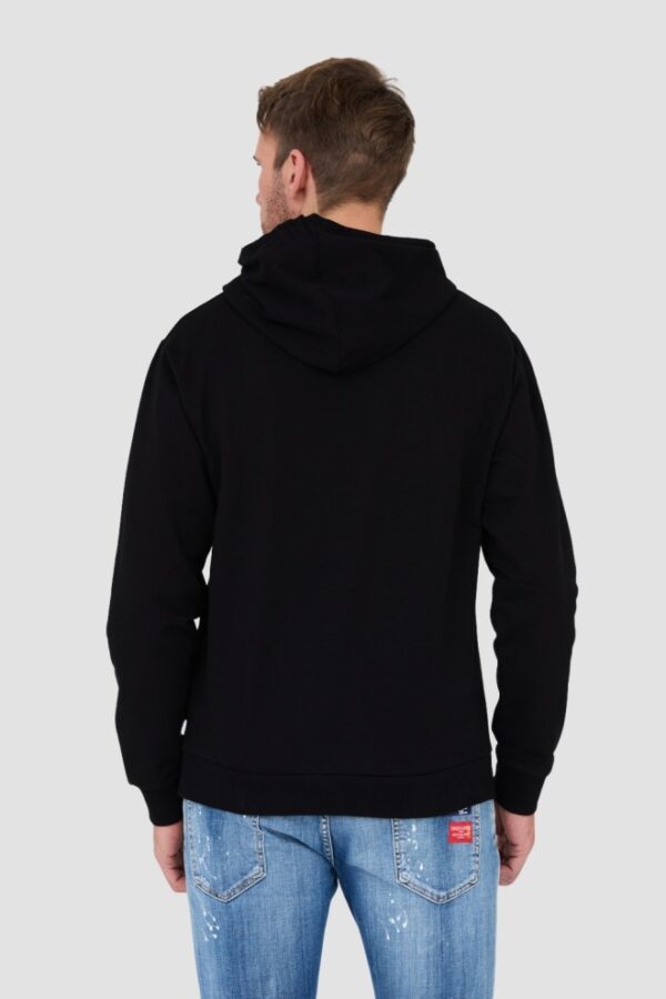 MOSCHINO Czarna męska bluza z kapturem