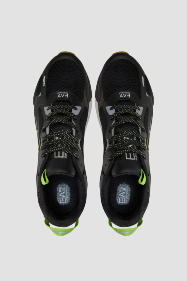a5355a95b7b549b8ddd755f17a0381243d83c2a3 EA7 Czarne sneakersy z zielonym logo