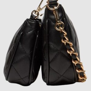 VALENTINO Podwójna czarna torebka Ocarina Crossbody