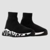 a563e10fda6e5e12776777ea9710b98736f67eff BALENCIAGA Czarne buty SPEED LT GRAFFITI SNEAKERS
