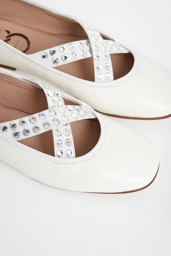 Baleriny damskie skórzane CESARE CASADEI