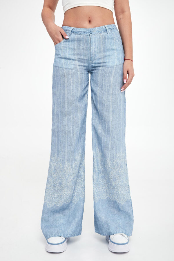 Spodnie damskie lniane ERMANNO FIRENZE