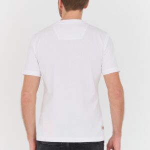 AERONAUTICA MILITARE Biały bawelniany męski t-shirt M.C