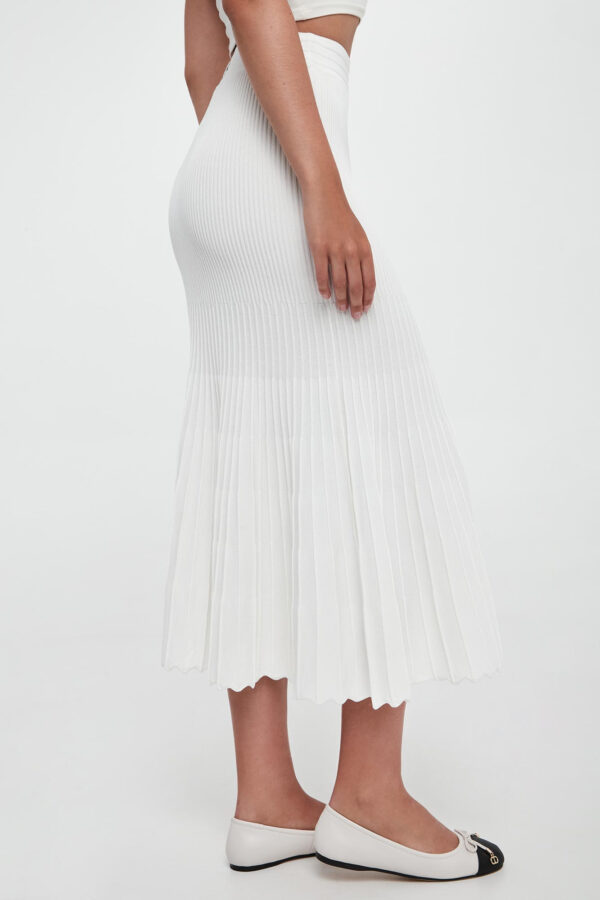 Spódnica prążkowana midi Las Palmas PINKO