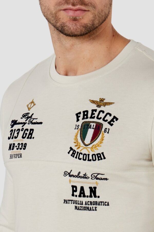 AERONAUTICA MILITARE Beżowy męski longsleeve
