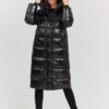 a686002e90bb09073013ae2a7699712c53a023ff HETREGO Czarny damski płaszcz puchowy Tara Woman Oversized Quilted Coat, Rozmiar 42 EU - 46 IT