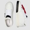 OFF-WHITE Białe sneakersy New Low Vulcanized Leather