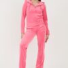 JUICY COUTURE Różowe damskie spodnie dresowe Del Ray Pocketed Pant