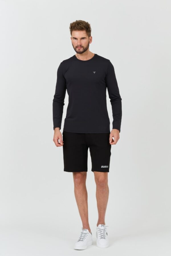 GUESS Czarny męski longsleeve New Tech Str T