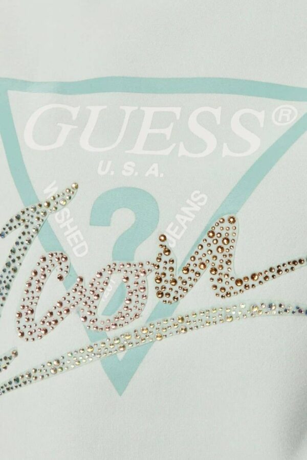 GUESS Miętowa damska bluza Icon