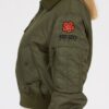 KENZO Zielona kurtka bomberka damska boke flower