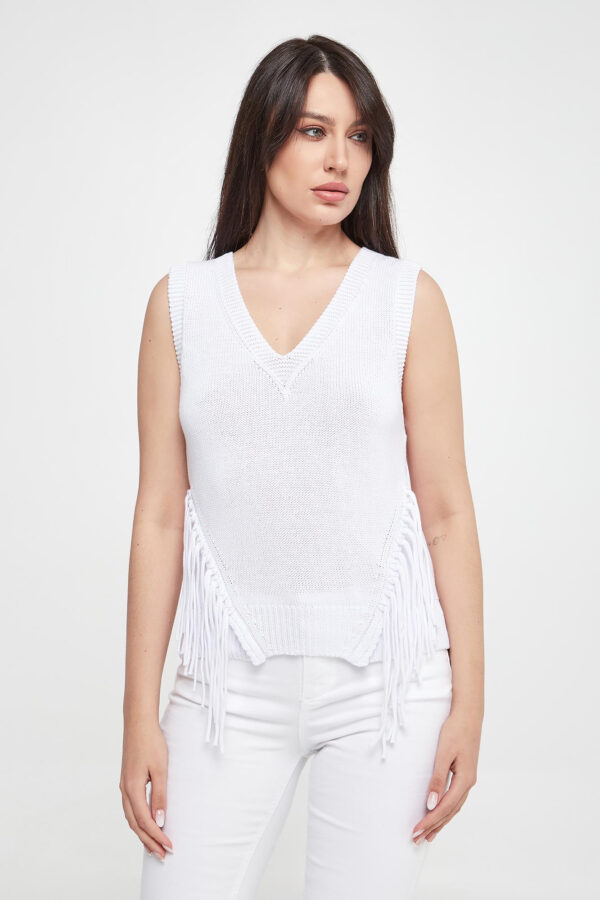 Sweter damski z frędzlami Austero MARELLA SPORT