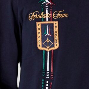 a9939b95d878b19b2aefafbd068b8201c3dc393e AERONAUTICA MILITARE Granatowy męski longsleeve Crew neck