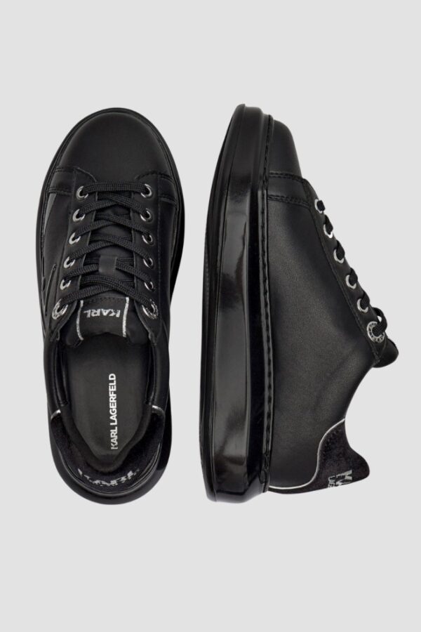 KARL LAGERFELD Czarne damskie sneakersy KAPRI Karl Signia