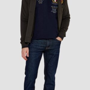 aa0f26e4598f3c832a5cbf21e8051e2d53f9c7a6 AERONAUTICA MILITARE Granatowy męski longsleeve