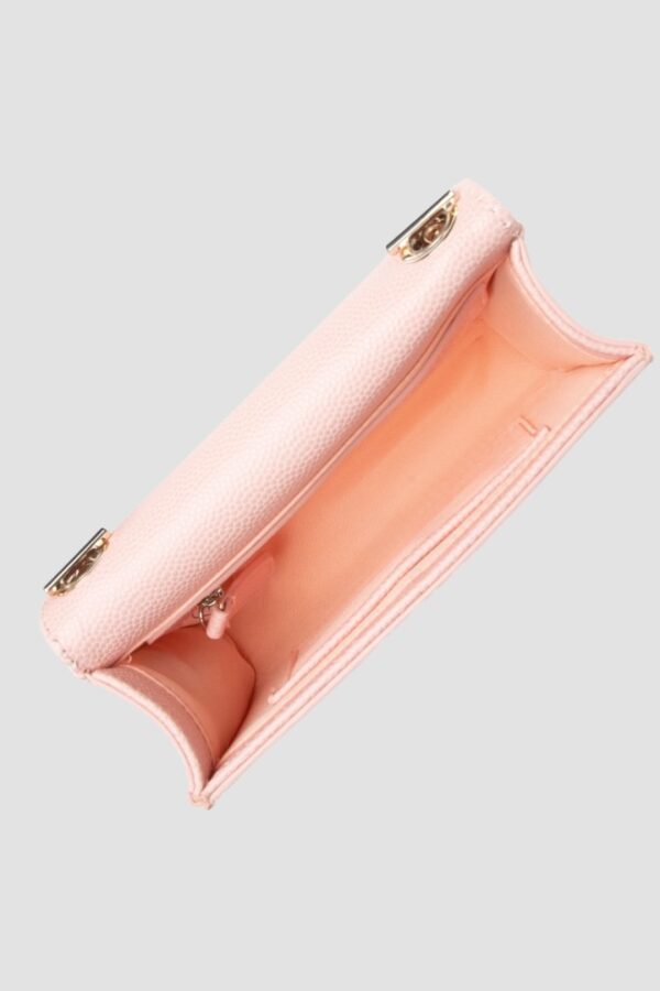 VALENTINO Mała różowa kopertówka Divina Pochette