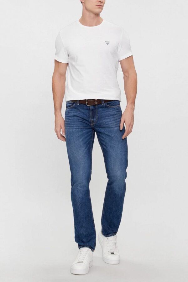 GUESS Zestaw białych męskich koszulek Caleb Hero 2PACK