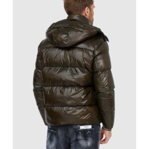 aaabd68045b0496bdac438c3bc8e08e2eaed6af7 EMPORIO ARMANI Ciemnozielona puchowa kurtka męska, Rozmiar 52