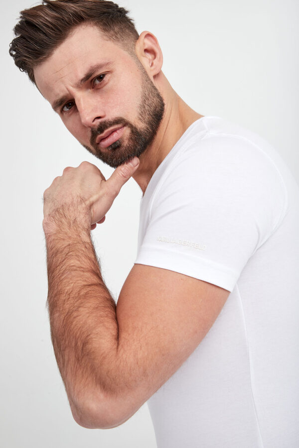 ab2c264daa7e47d3ecaaa1218c6fce388d4dcc3e T-shirt męski 2-pak KARL LAGERFELD