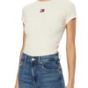 TOMMY JEANS Beżowy damski t-shirt